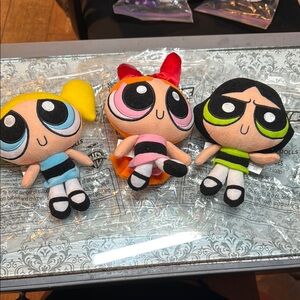 Cartoon Network Powerpuff Girls vintage1990 Plush Stuffed toys